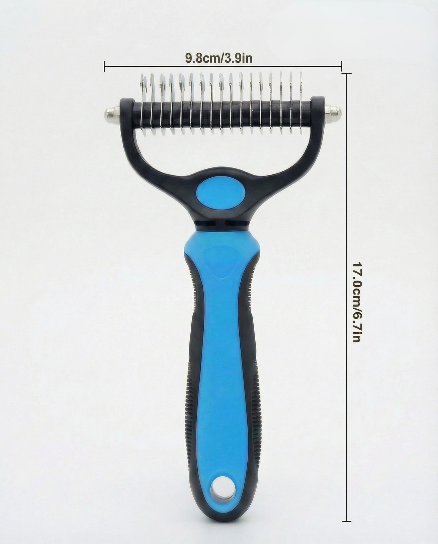 🐾 Double-Sided Pet Grooming Brush – Deshedding & Dematting Tool
