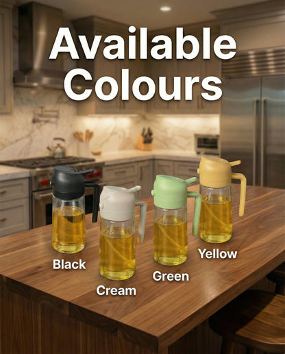 2-in-1 Olive Oil Spray & Dispenser Bottle