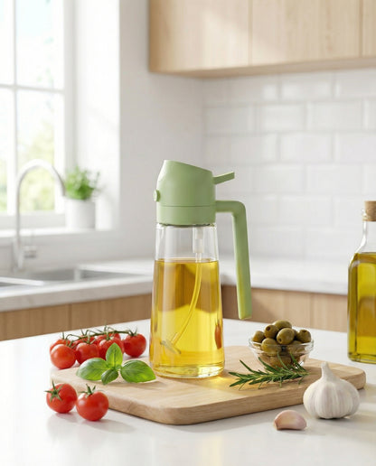 2-in-1 Olive Oil Spray & Dispenser Bottle